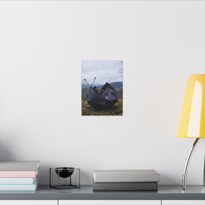 Paper Fold Canvas Art | Spring Kintsugi Gold Repair Art