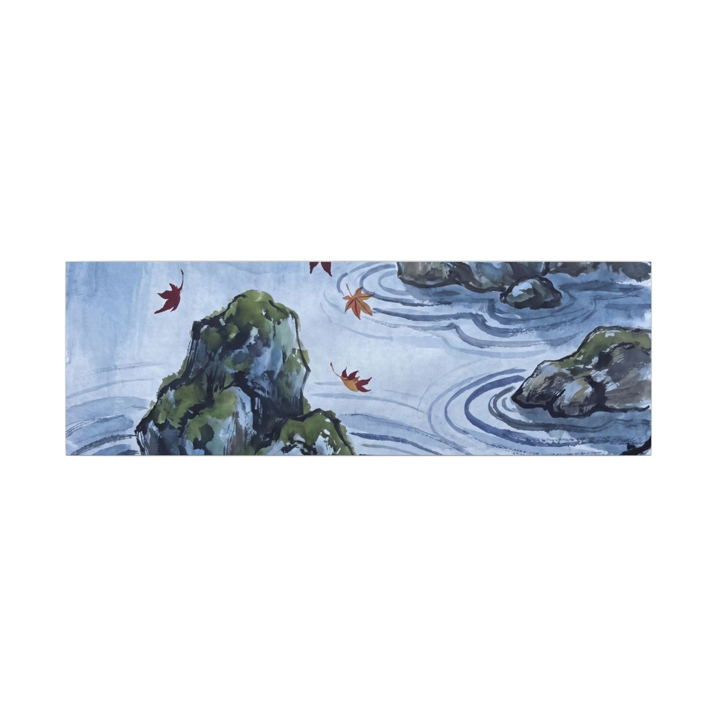 Rock Garden Autumn Canvas Art | Zen Tranquil Design