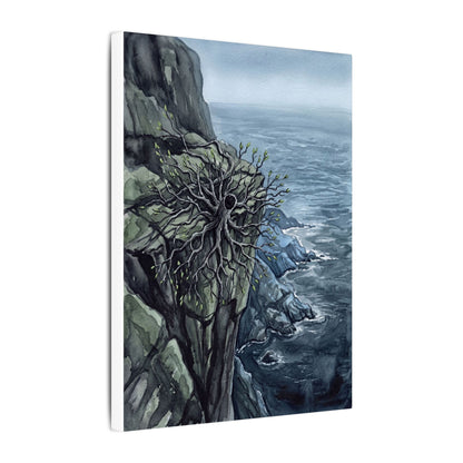Pine Tree Spring Canvas Art | Japandi Neutral Design