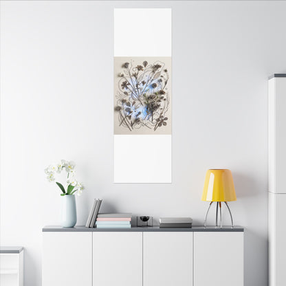 Dried Flowers Minimal Line Canvas Art | Elegant Japandi Art