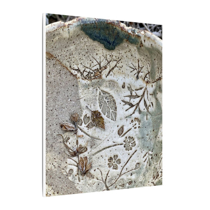 Ceramic Bowl Winter Canvas Art | Japandi Earthy Design