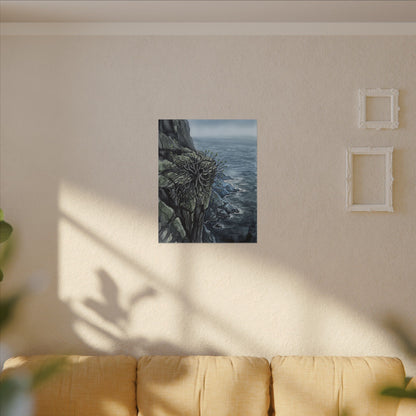 Pine Tree Spring Canvas Art | Japandi Neutral Design