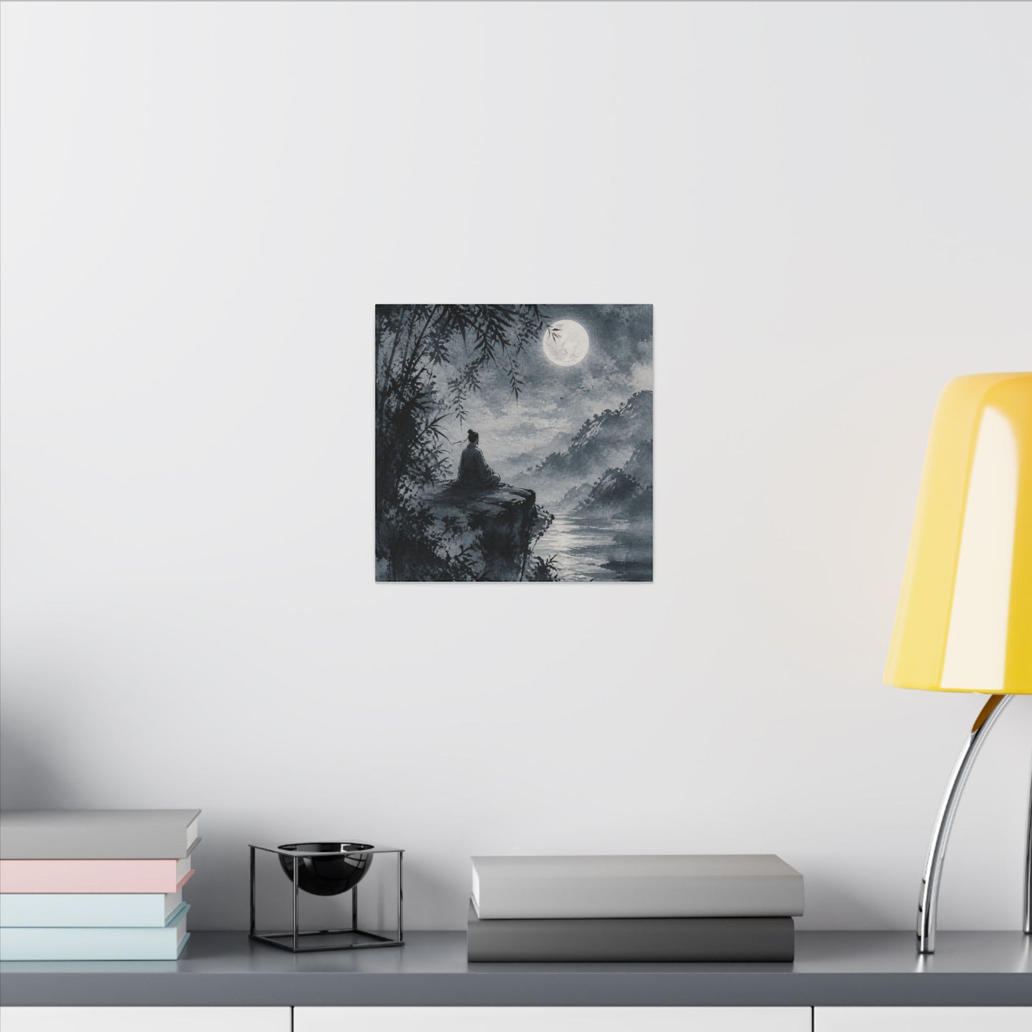 Ink Brushstroke Sumi E Canvas Art | Serene Zen Art