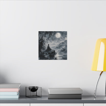 Ink Brushstroke Sumi E Canvas Art | Serene Zen Art