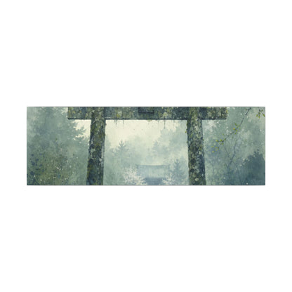 Earthy Torii Gate Canvas Art - Watercolor Japandi