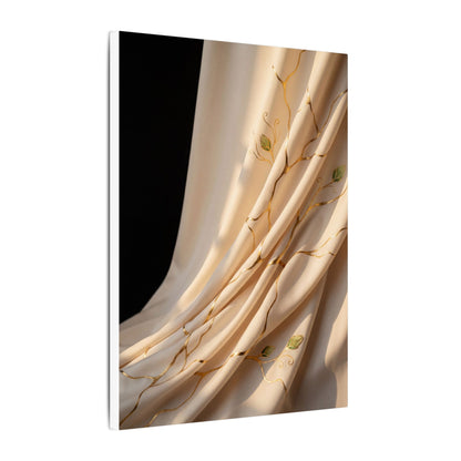 Golden Hour Silk Drape Canvas Art - Kintsugi Fukinsei