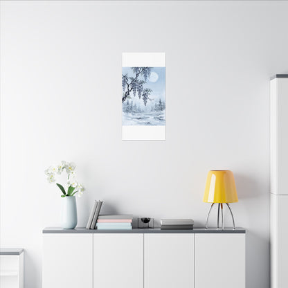 Seijaku Wisteria Canvas Art - Zen Sumi E