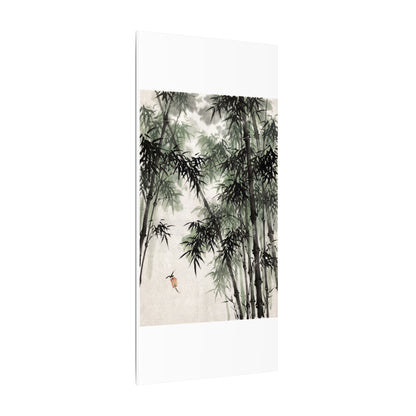 Zen Bamboo Grove in Overcast | Sumi E Canvas Art