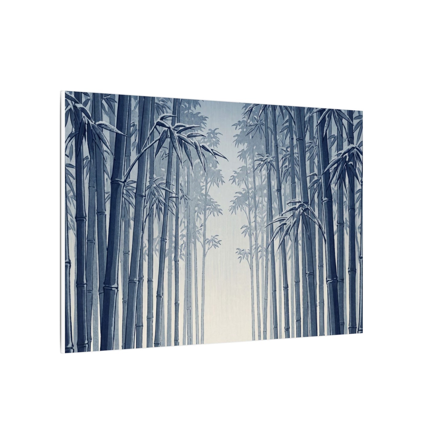 Bamboo Grove Canvas Art | Winter Zen Ukiyo E Inspired Art