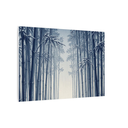 Bamboo Grove Canvas Art | Winter Zen Ukiyo E Inspired Art