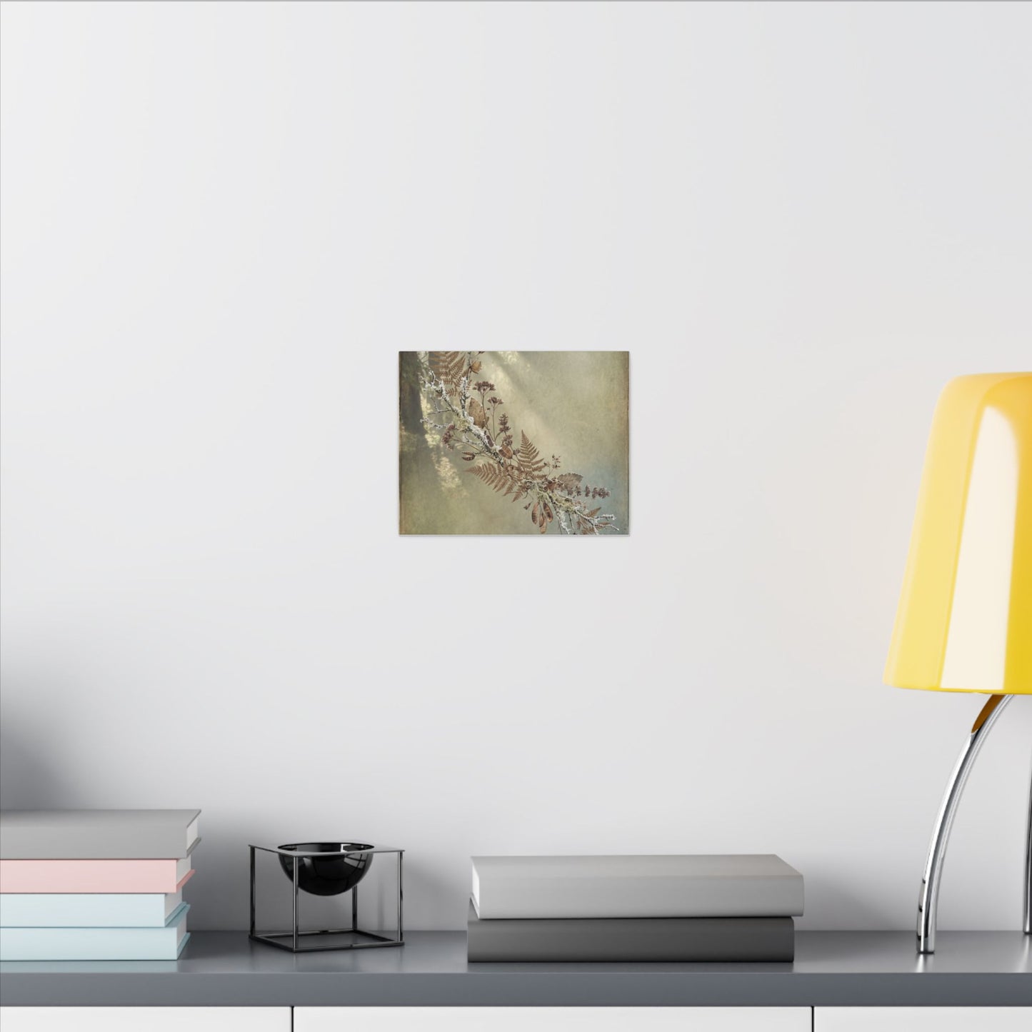Winter Dried Flowers Forest Whimsy Canvas Art | Earthy Decor