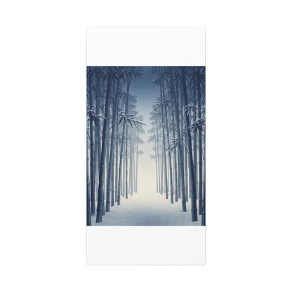 Bamboo Grove Canvas Art | Winter Zen Ukiyo E Inspired Art