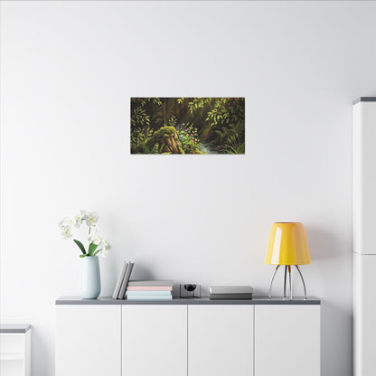 Tea Ceremony Spring Canvas Art | Kintsugi Philosophical Design