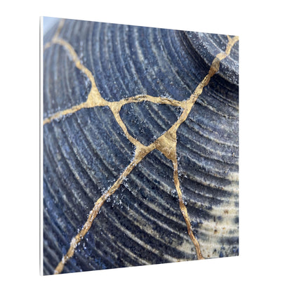 Shibui Water Ripple Canvas Art - Kintsugi Gold Repair