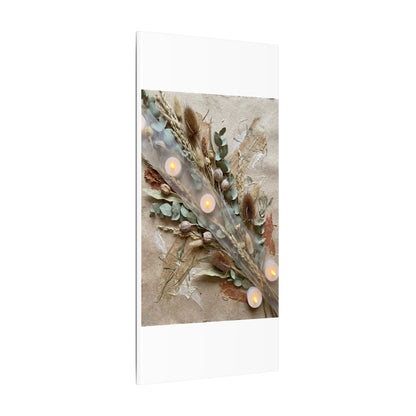 Candlelight Dried Flowers Canvas Art - Japandi Kanso