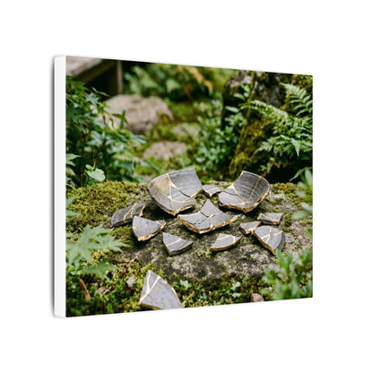 Summer Broken Pottery Gold Repair Canvas Art | Resilient Decor