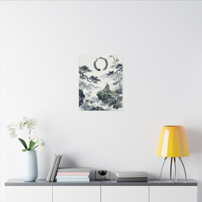 Zen Sumi-e Canvas Art