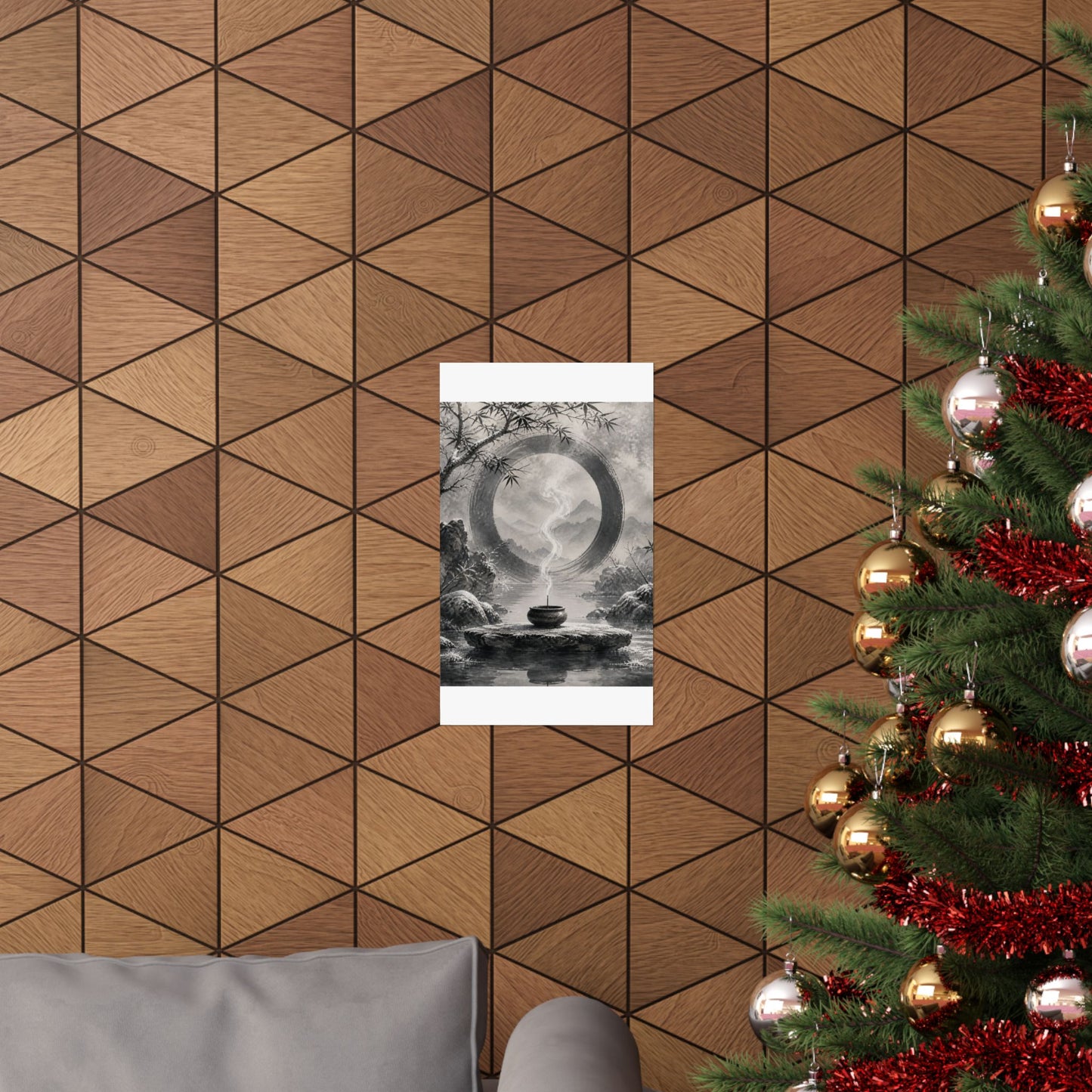 Dappled Incense Smoke Wall Art Print - Zen Seijaku