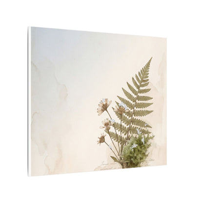 Winter Moss Close Up Herbarium Canvas Art | Enchanting Decor