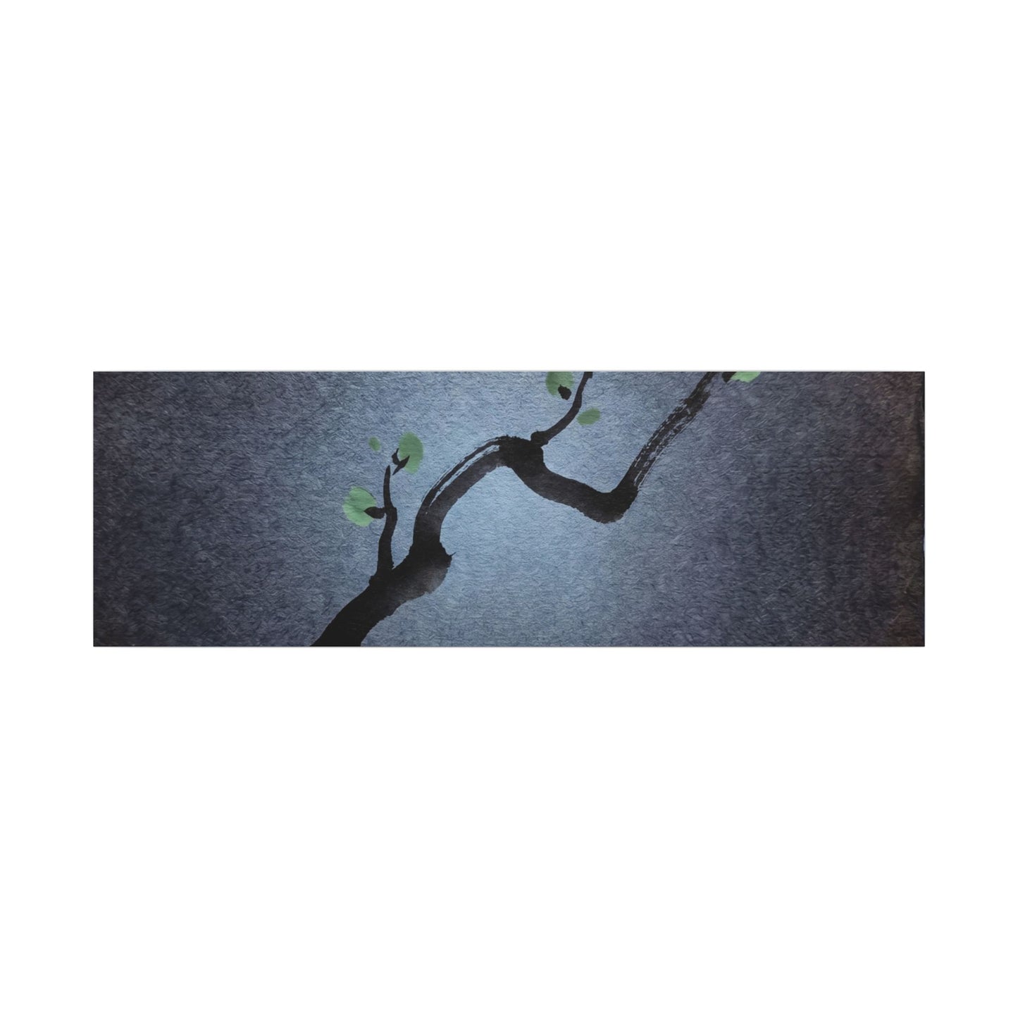 Ink Brushstroke Canvas Art | Spring Dark Japandi Moody Minimal Art Art Print
