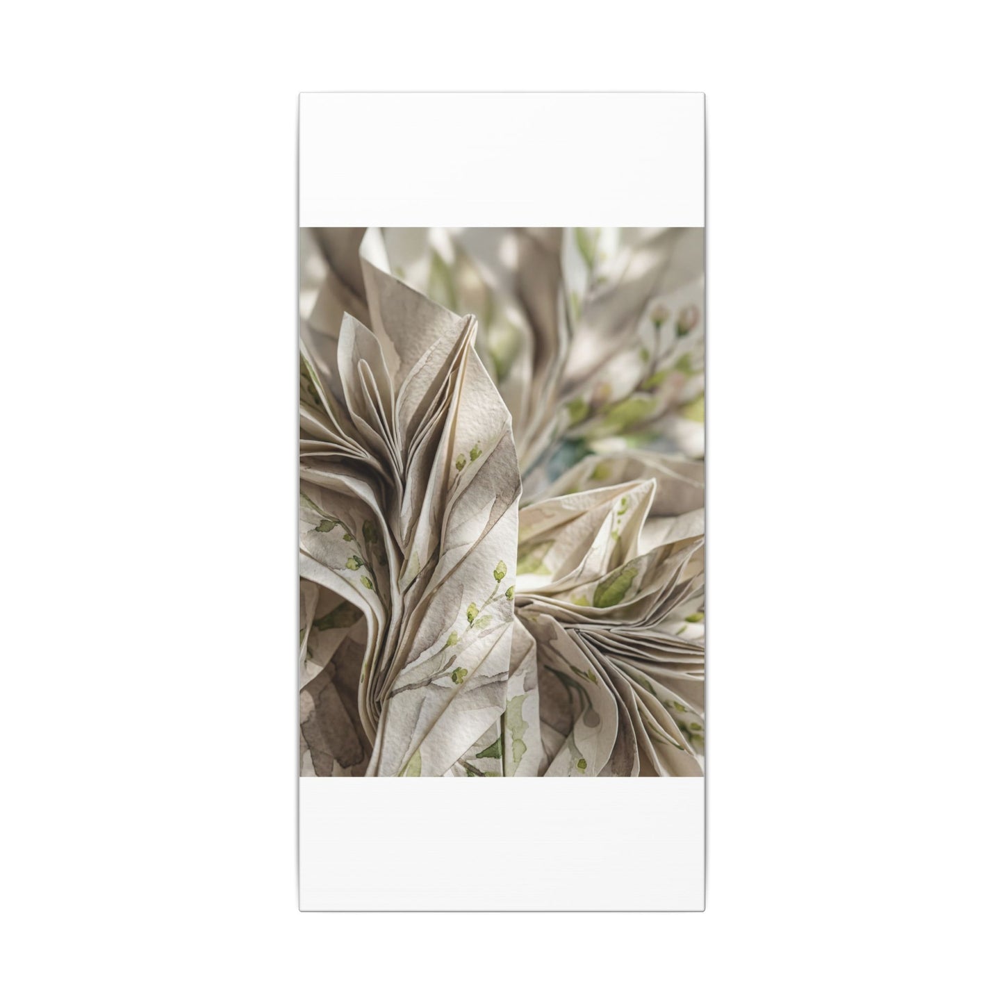 Fukinsei Paper Fold Canvas Art - Japandi Watercolor