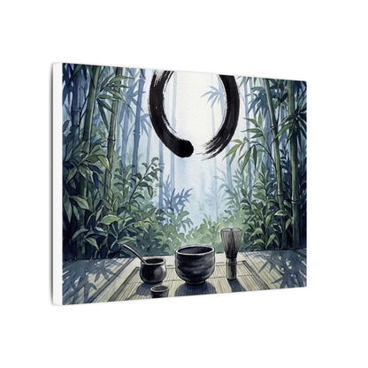 Seijaku Tea Ceremony Canvas Art - Zen Enso