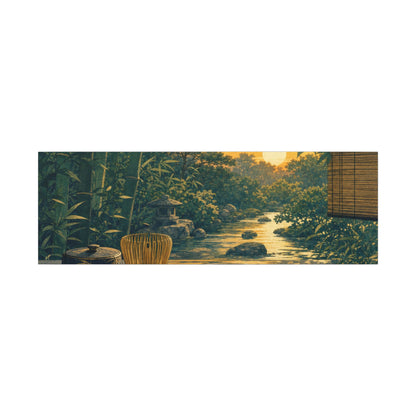 Ma Tea Ceremony Canvas Art - Zen Ukiyo E Inspired