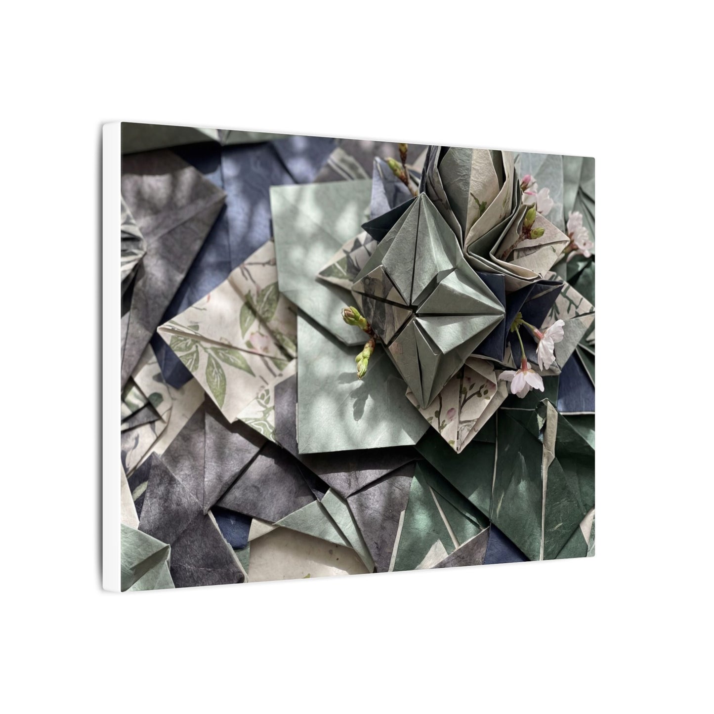 Shibui Paper Fold Canvas Art - Japandi Japanese Pattern