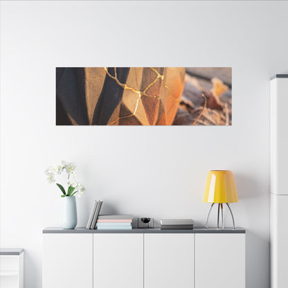 Paper Fold Gold Repair Canvas Art | Philosophical Kintsugi Art