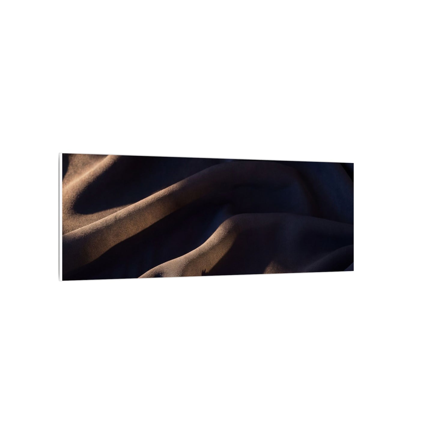 Silk Drape Shadow Zen Canvas Art | Luxurious Dark Japandi Art