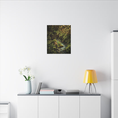 Tea Ceremony Spring Canvas Art | Kintsugi Philosophical Design