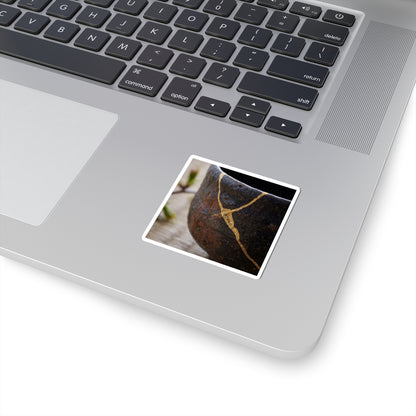 Beautiful Tea Ceremony Sticker - Gold Repair Kintsugi