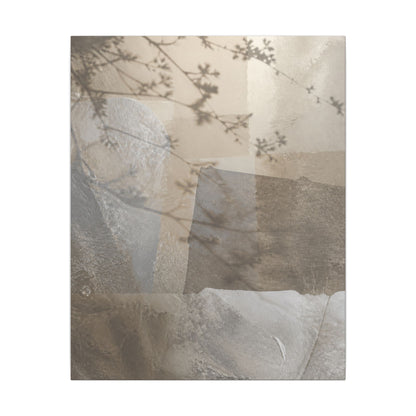 Neutral Shadow Play Canvas Art - Texture Japandi