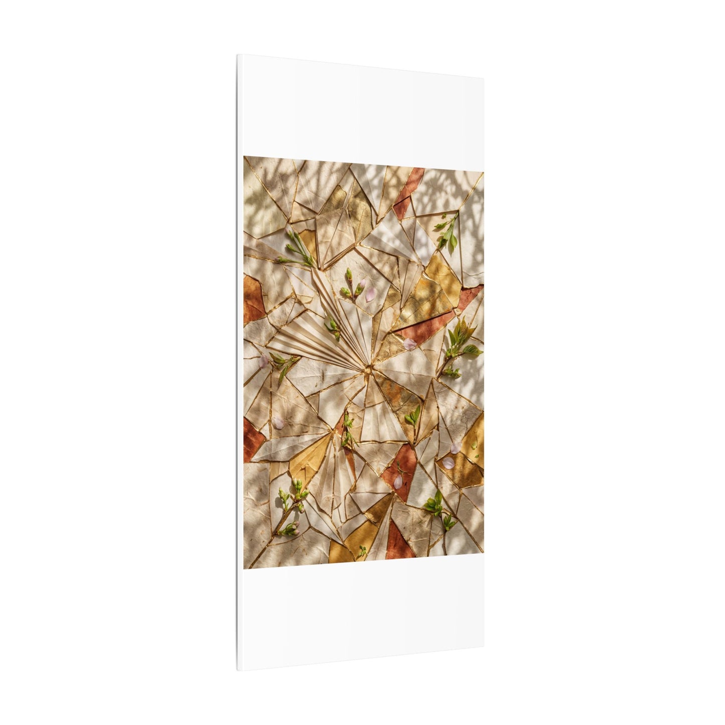 Resilient Paper Fold Canvas Art - Gold Repair Kintsugi