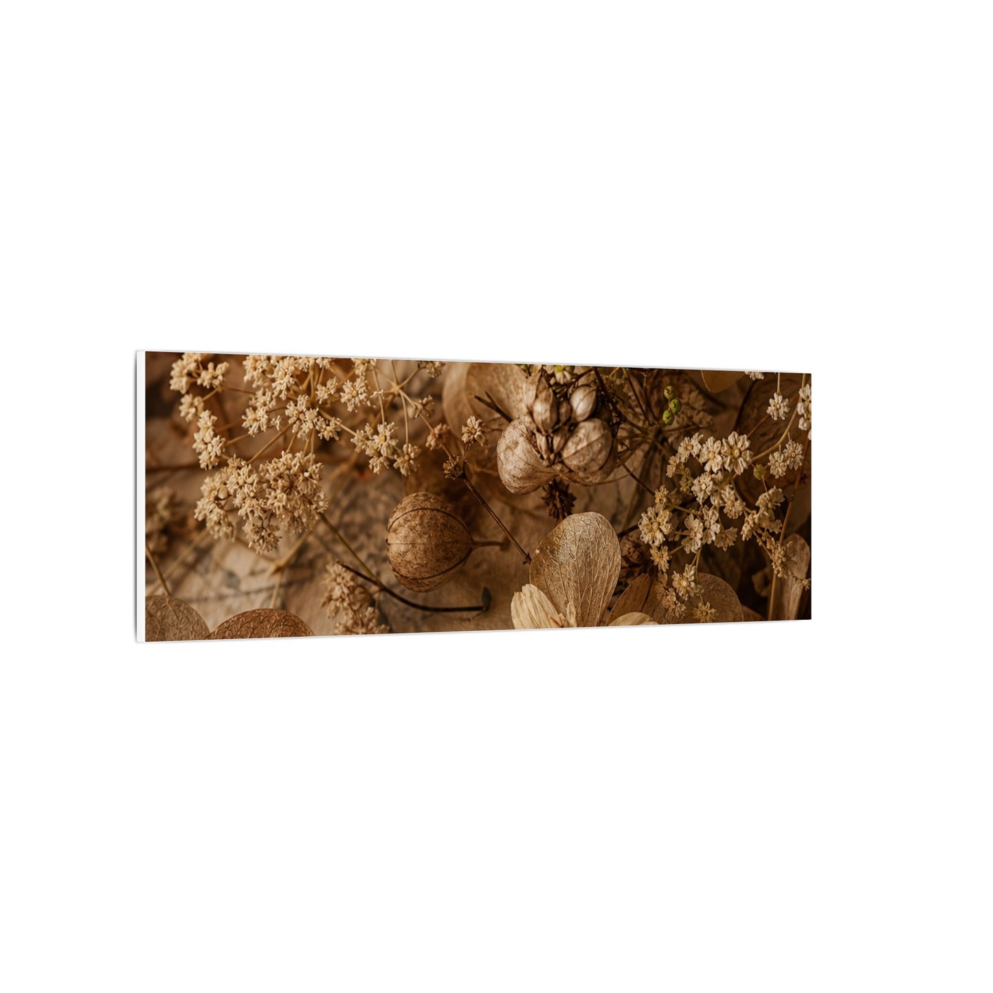 Spring Dried Flowers Japanese Pattern Canvas Art | Earthy Decor
