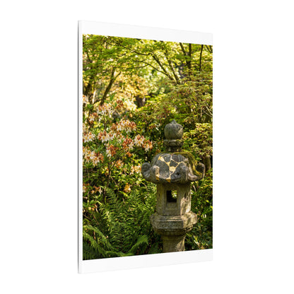 Spring Stone Lantern Gold Repair Canvas Art | Beautiful Decor