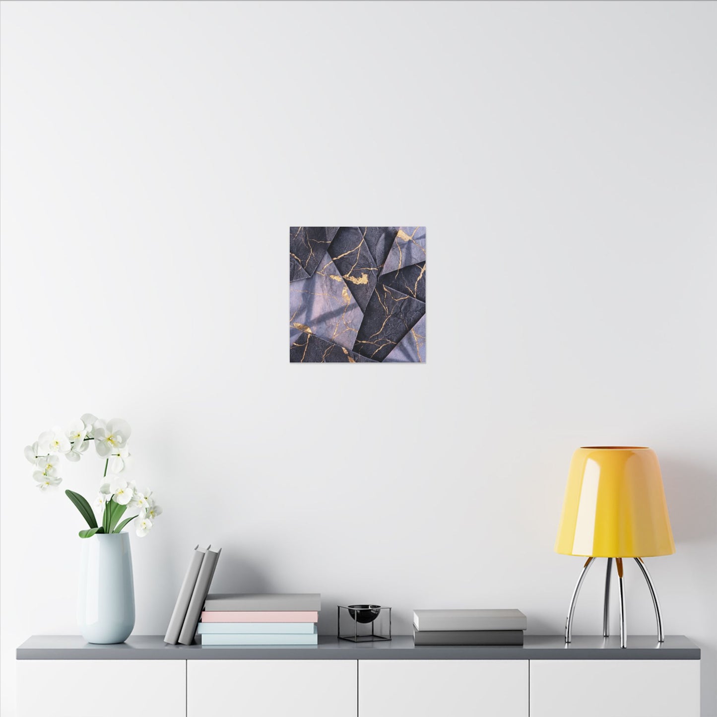 Seijaku Paper Fold Canvas Art - Kintsugi Gold Vein