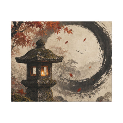 Ma Stone Lantern Canvas Art - Zen Enso