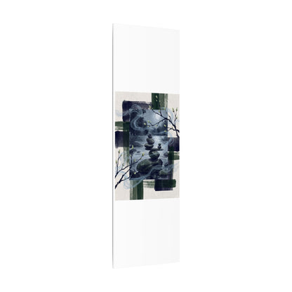 Moonlight River Stones Canvas Art - Zen Shibui
