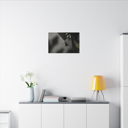 Paper Fold Moody Minimal Canvas Art | Luxurious Dark Japandi Art