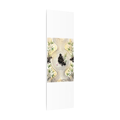 Zen Rock Garden in Golden Hour | Sumi E Canvas Art