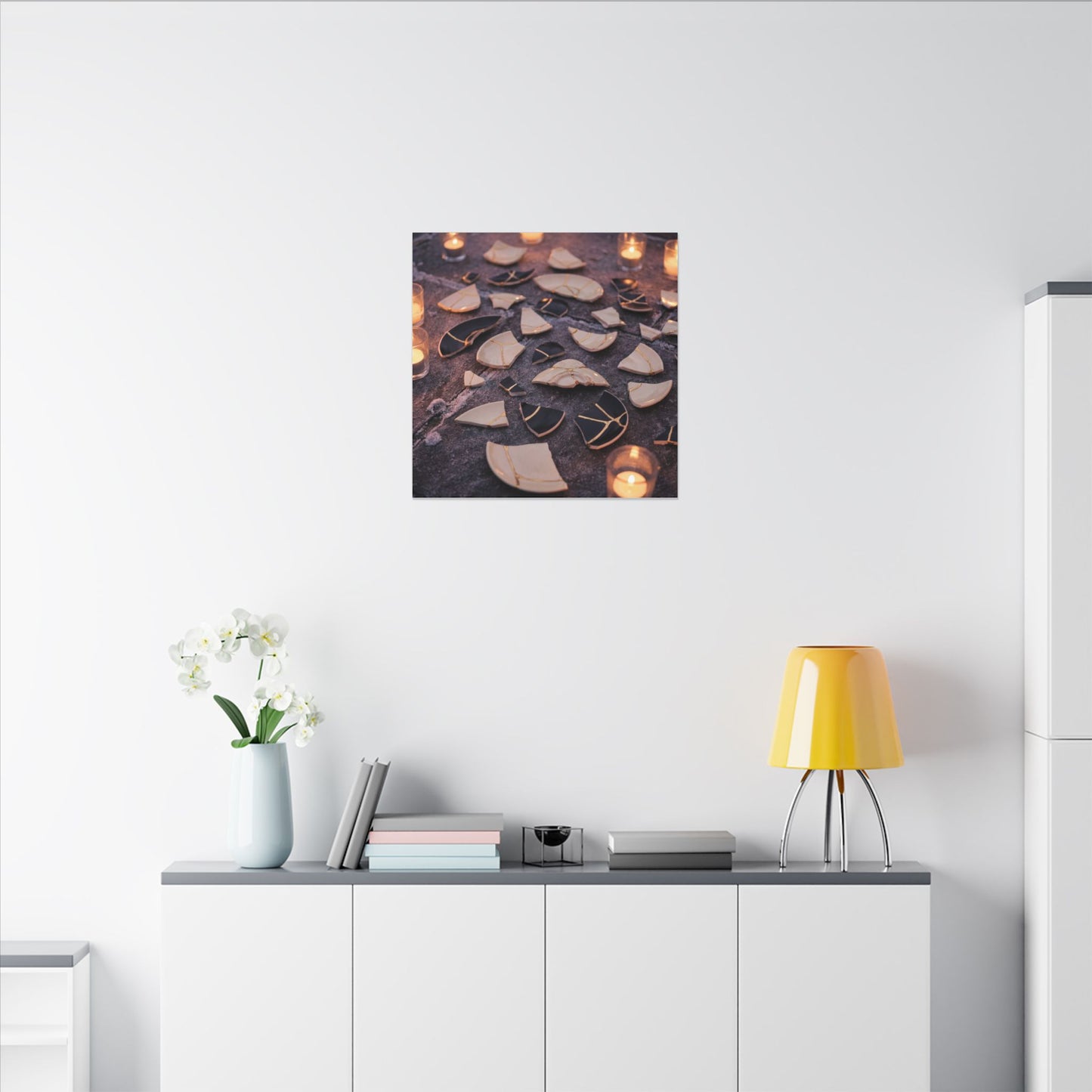 Winter Broken Pottery Broken Beauty Canvas Art | Beautiful Decor