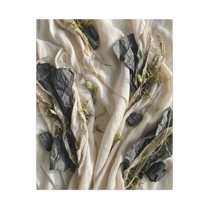 Spring Silk Drape Texture Canvas Art | Warm Decor