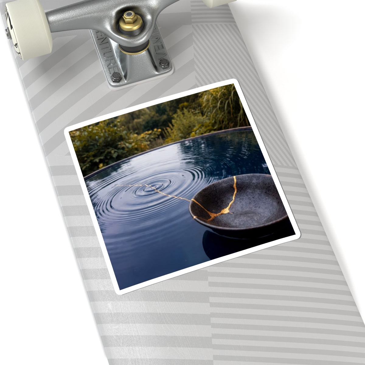 Summer Water Ripple Broken Beauty Sticker | Healing Decor Art Print