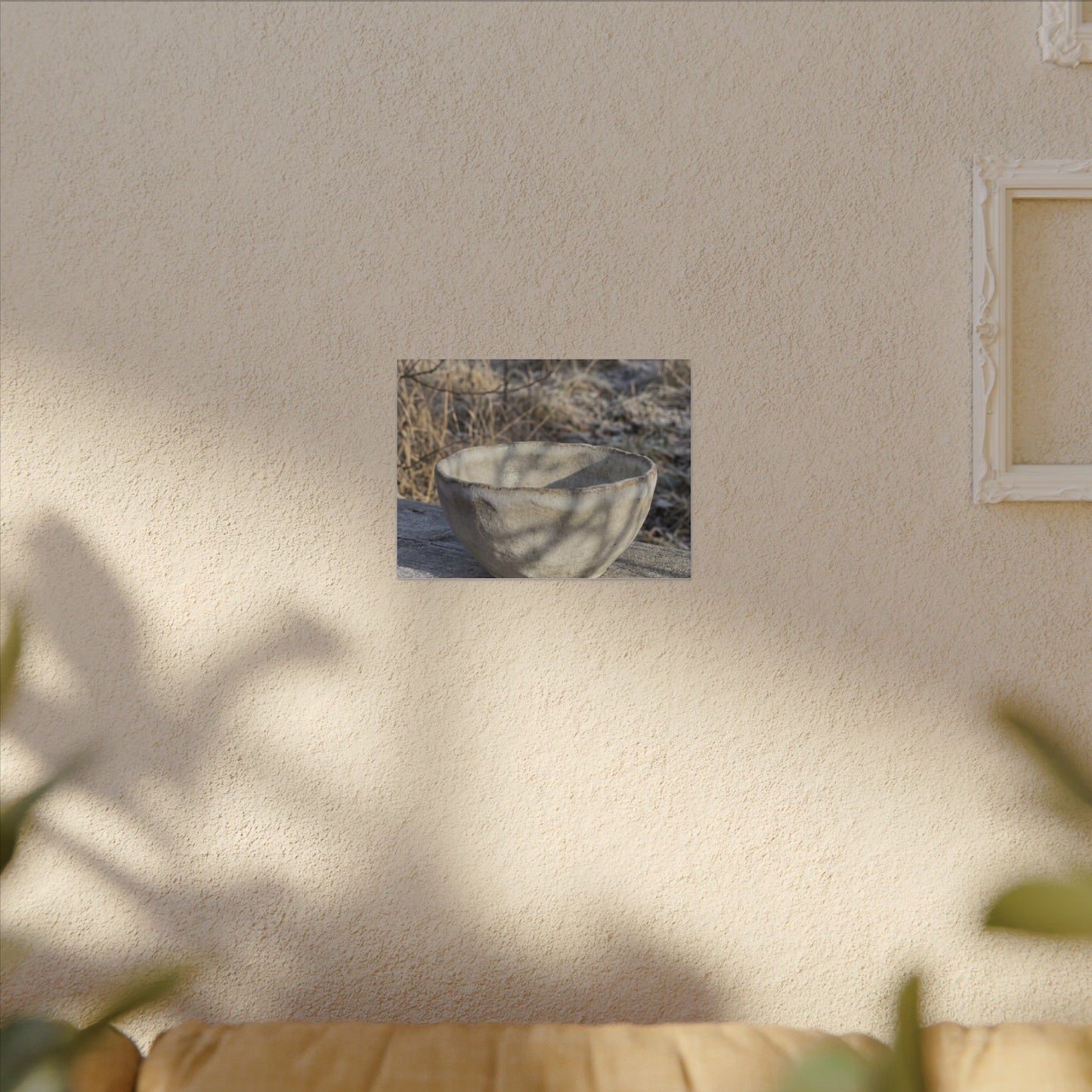 Dappled Ceramic Bowl Canvas Art - Japandi Fukinsei
