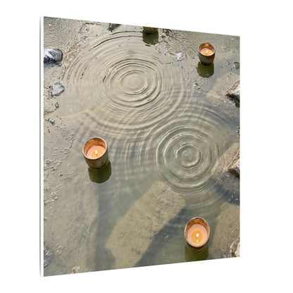 Water Ripple Canvas Art | Winter Japandi Japanese Pattern Art