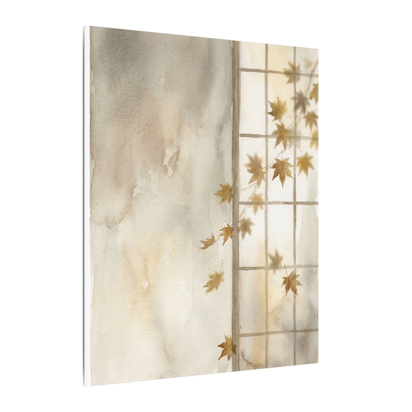 Warm Shoji Screen Canvas Art - Watercolor Japandi