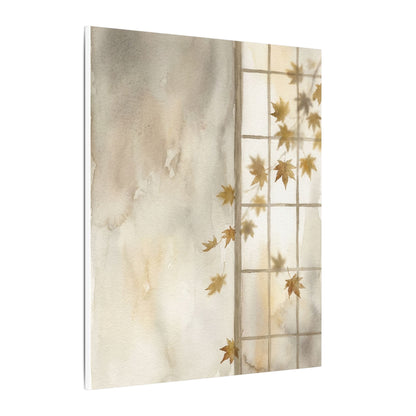 Warm Shoji Screen Canvas Art - Watercolor Japandi