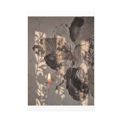 Shadow Play Summer Canvas Art | Japandi Elegant Design