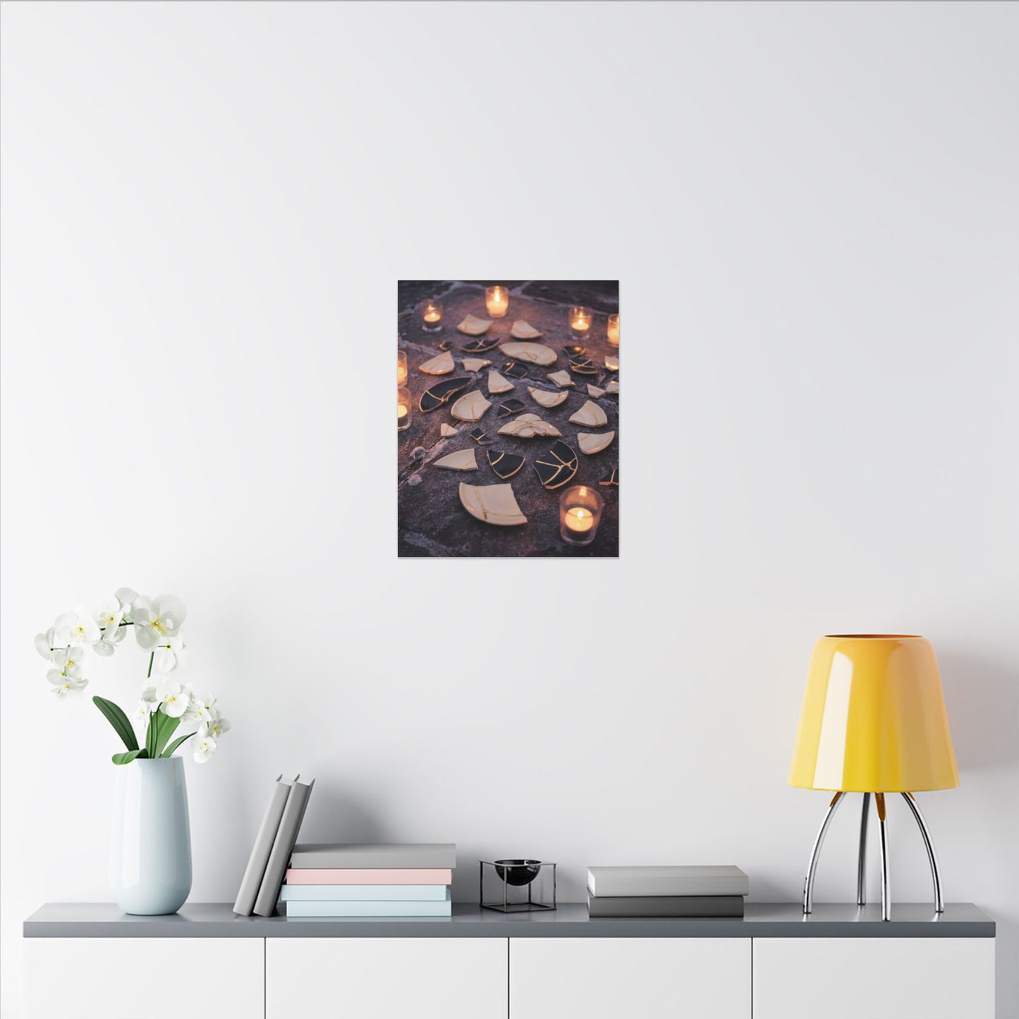 Winter Broken Pottery Broken Beauty Canvas Art | Beautiful Decor